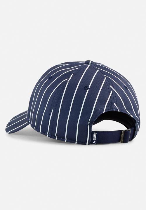 PUMA - Puma Class Striped Dad Cap - Puma Navy-Puma White