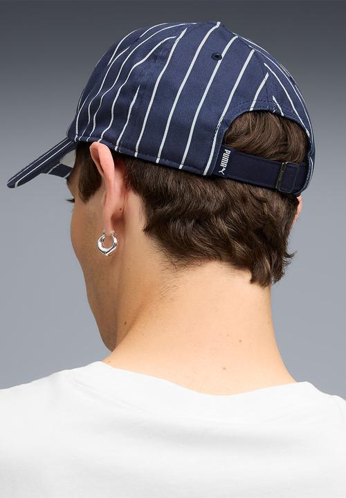 PUMA - Puma Class Striped Dad Cap - Puma Navy-Puma White
