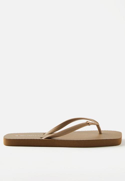 Cotton On - Charm flip flop - brown