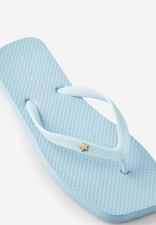 Cotton On - Charm flip flop - blue