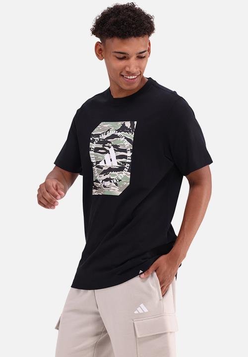 adidas Performance - Camo Shape Graphic T-Shirt - Black