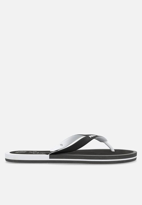 POLO - Big pony flip flip - black/white