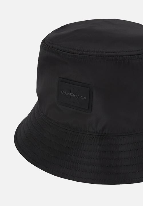 Calvin Klein - Mono Logo Patch Bucket Hat - Black
