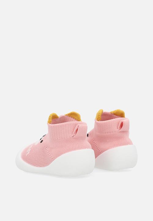 Pop Candy - Sock boot - pink & white