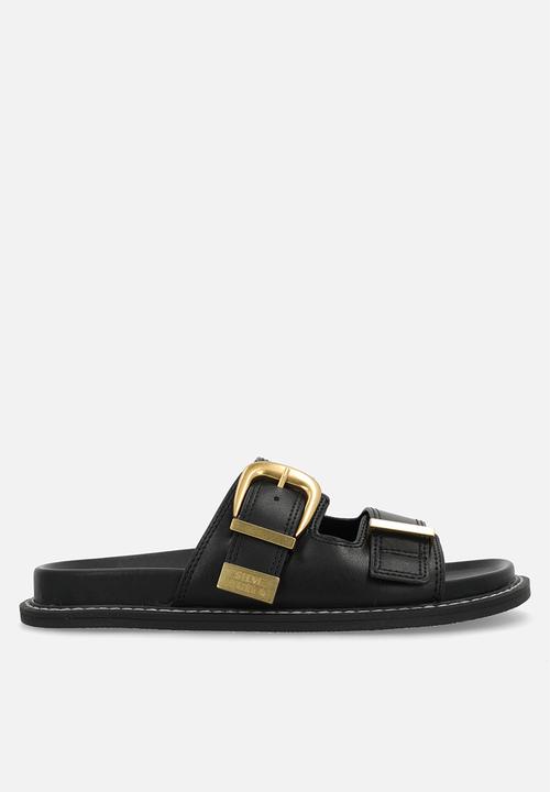 Steve Madden - Arch slide - blk action lea