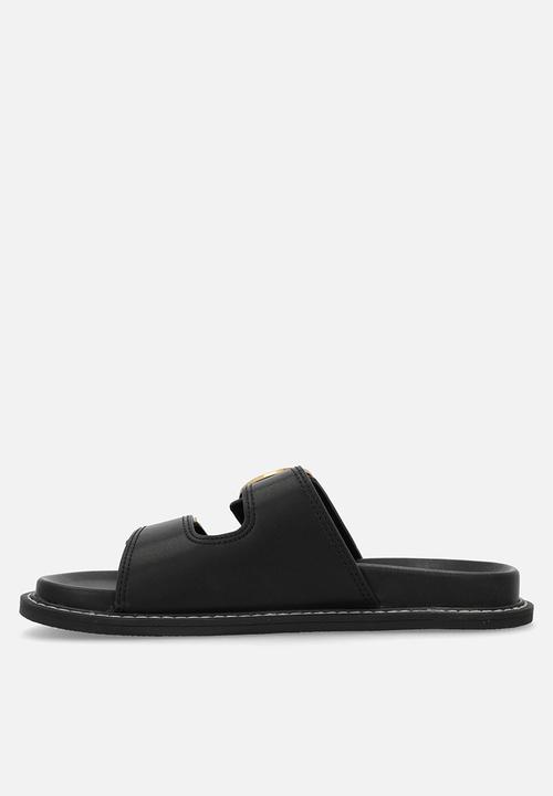 Steve Madden - Arch slide - blk action lea