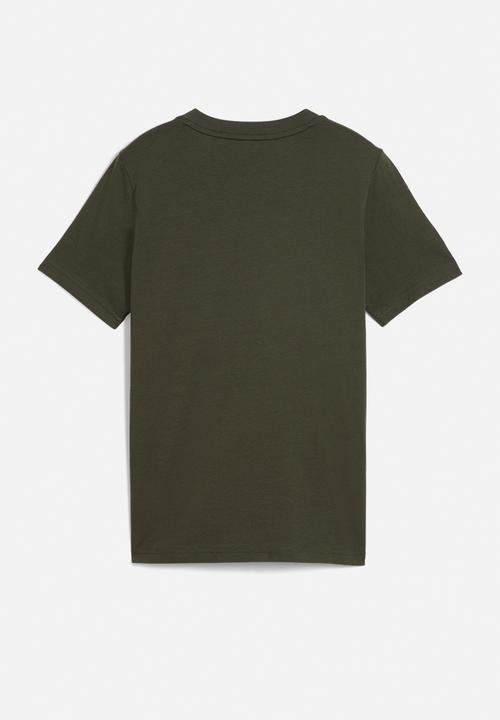 PUMA - Ess 2 Color No.1 Logo Tee B-Dark Olive