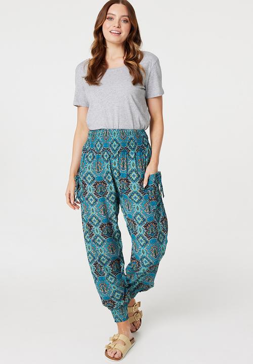 Stella Morgan - Harem Pant - Multi Green