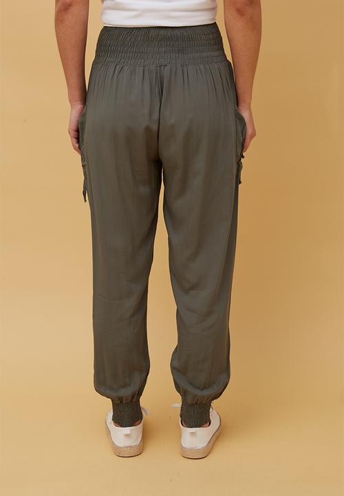 Izabel London - Harem Pant - Khaki