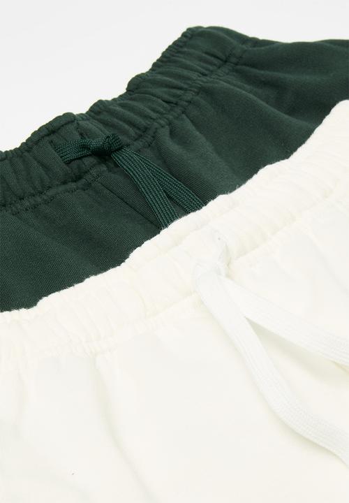 Pop Candy - 2 Pack sweatshorts - green/pfd