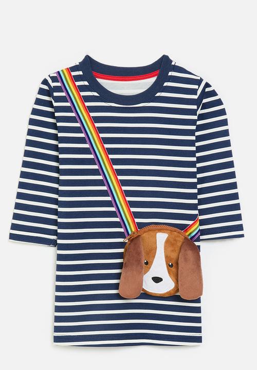 Pop Candy - Striped dress - blue & white