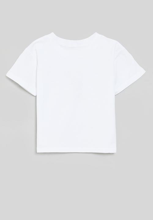Pop Candy - Sad face placement tee - white