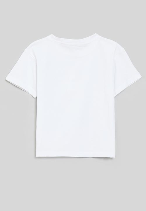 Pop Candy - Tee with placement print - white/tin robot