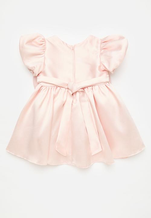 Pop Candy - Bouffant occasion dress with beaded neckline - pink