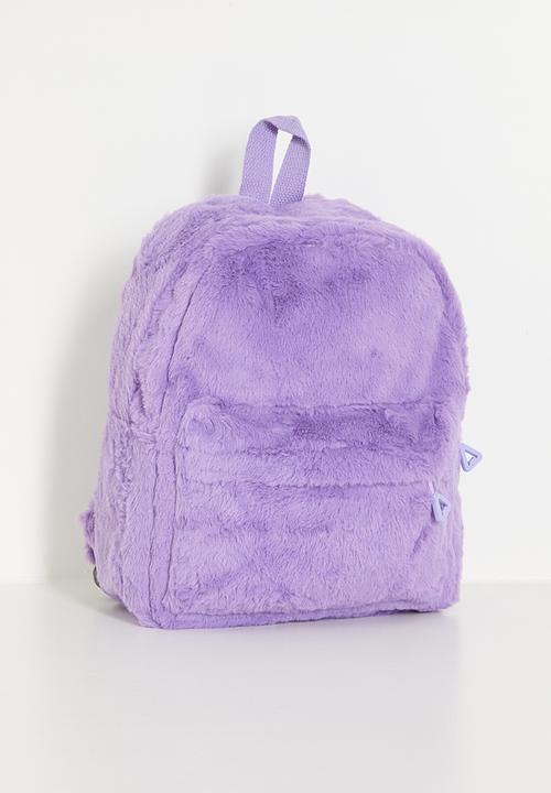 Pop Candy - Plush fabric backpack - pastel purple