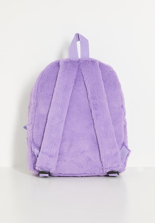 Pop Candy - Plush fabric backpack - pastel purple