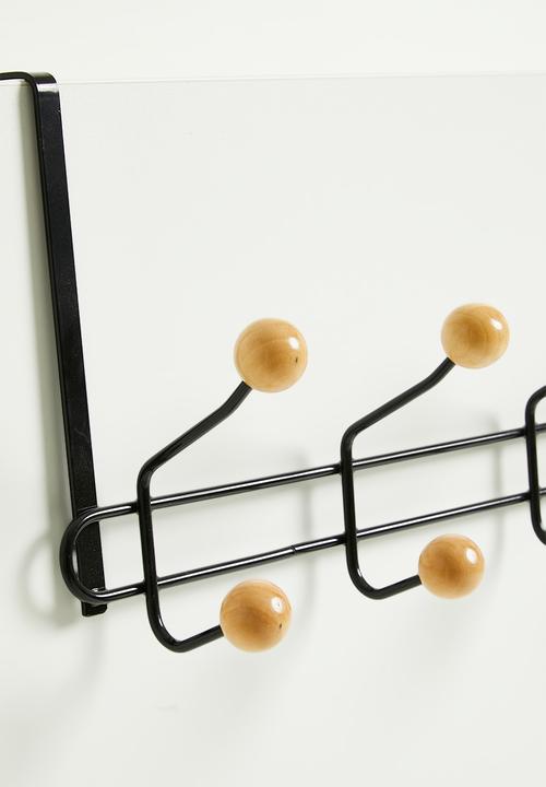 Storage Solutions - Over-the-door hook rack - black