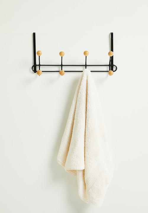 Storage Solutions - Over-the-door hook rack - black