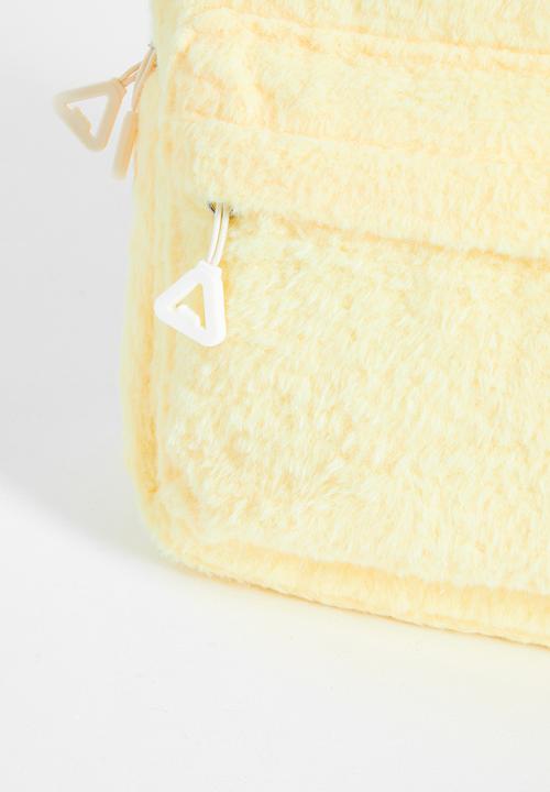 Pop Candy - Plush fabric backpack - custard yellow 