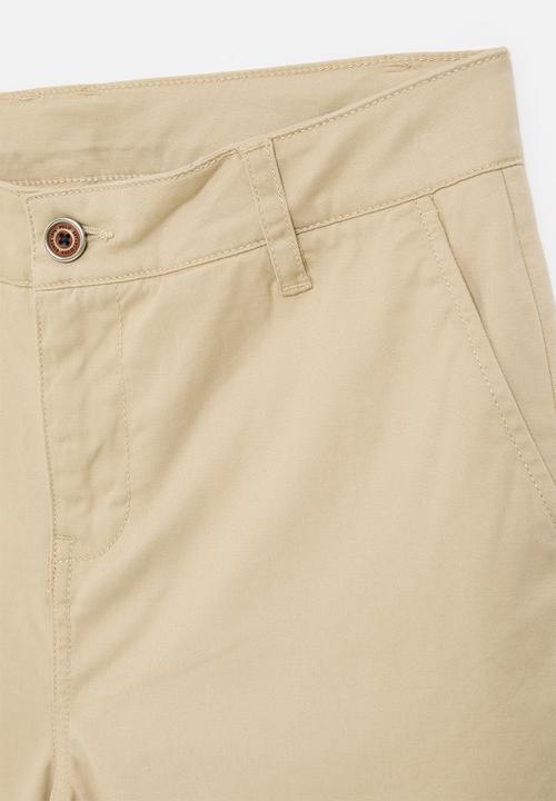POLO - Boys andrew chino short - stone