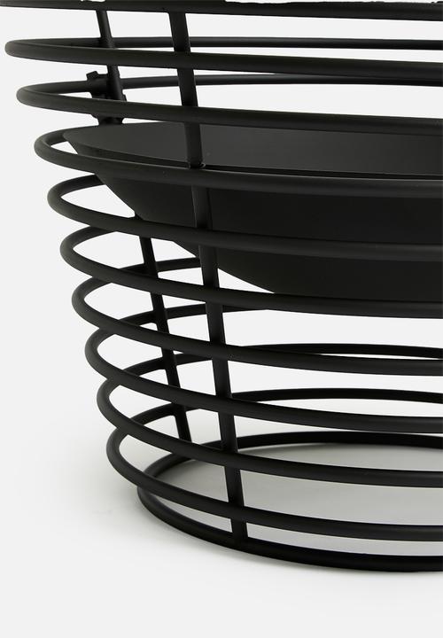 H&S - Nest fire pit - black