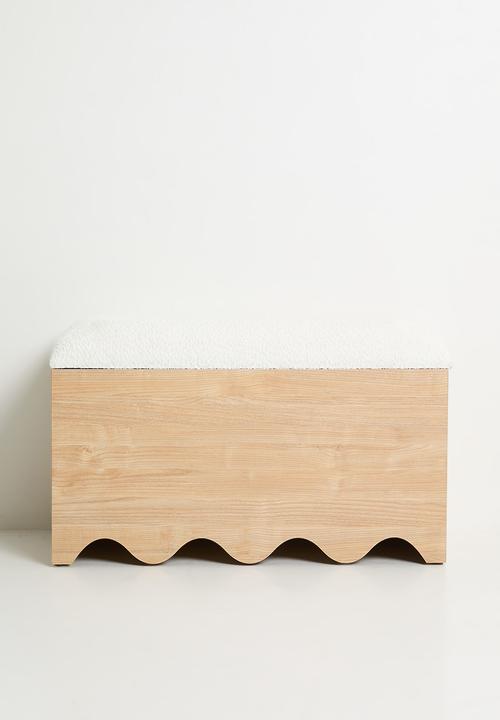 Sixth Floor - Lindo storage ottoman - natural