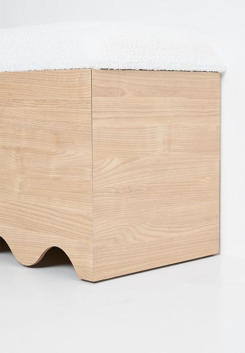 Sixth Floor - Lindo storage ottoman - natural