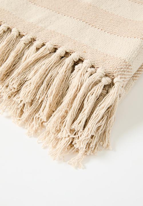 H&S - Manta cotton throw - natural