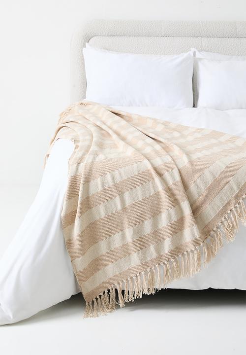 H&S - Manta cotton throw - natural