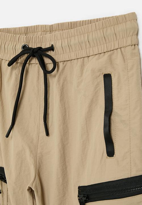 SOVIET - Boys fashion nylon short - new khaki