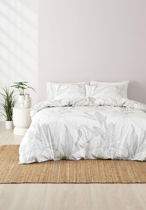 Linen House - Tropical White Duvet Cover Set - white