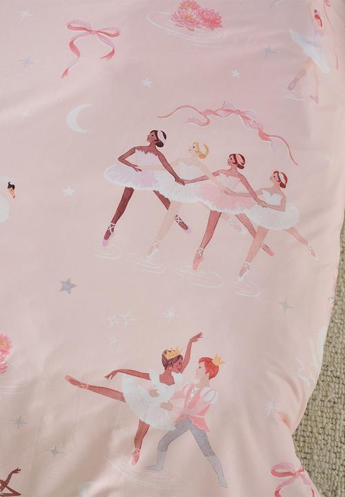 Linen House - Swan Lake Blush Duvet Cover Set - pink