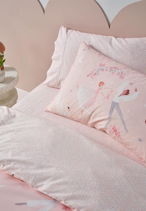 Linen House - Swan Lake Blush Duvet Cover Set - pink