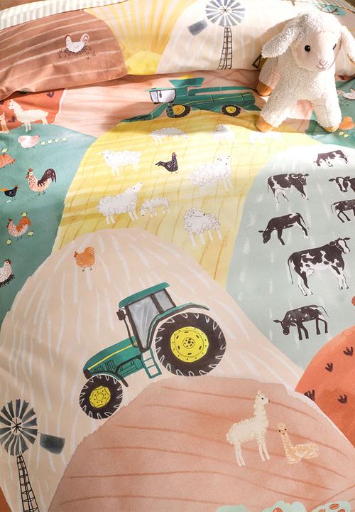 Linen House - Sunset Harvest Rust Duvet Cover Set - multi