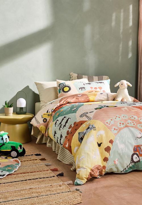 Linen House - Sunset Harvest Rust Duvet Cover Set - multi
