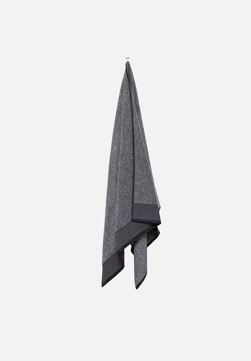 Linen House - Plush Marle Towel - Charcoal 