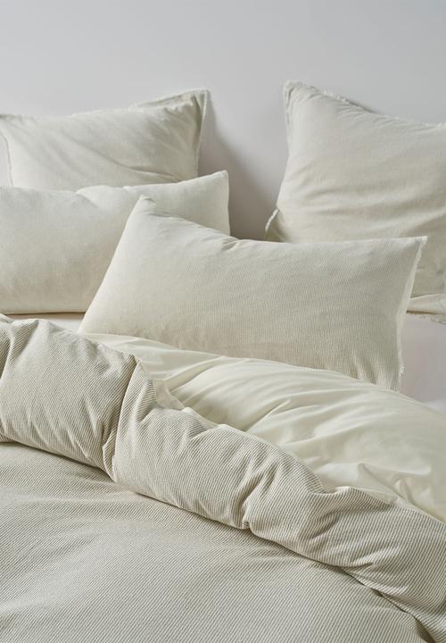 Linen House - Macey Artichoke Duvet Cover Set - natural