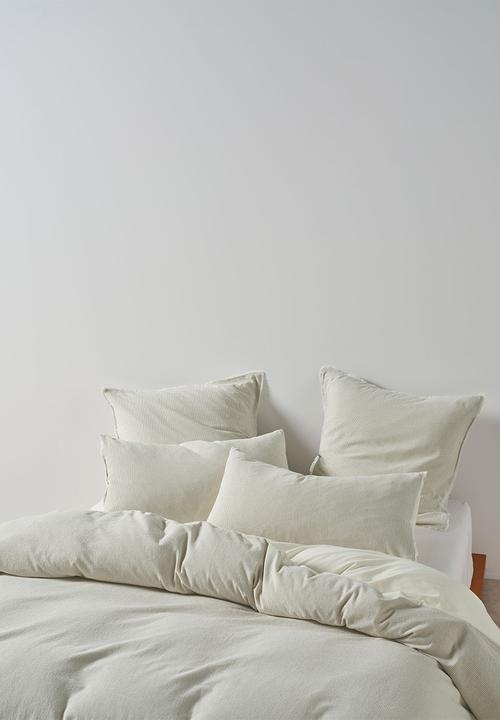 Linen House - Macey Artichoke Duvet Cover Set - natural