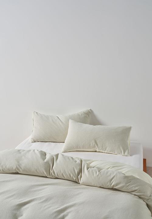 Linen House - Macey Artichoke Duvet Cover Set - natural