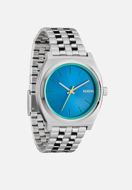 Nixon - Time Teller Watch - Silver / Byron Blue