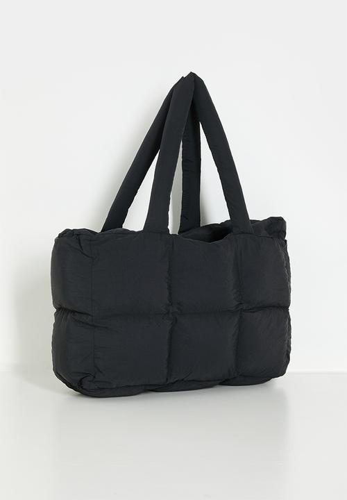 Pop Candy - Quilted tote bag - black