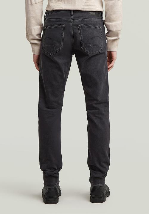 G-STAR - 3301 Slim - Worn In Ripped Grey Sacramento