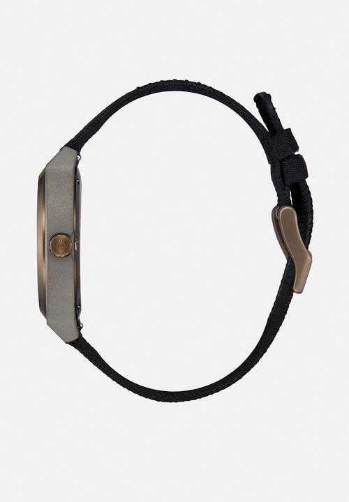 Nixon - Time Teller Nylon Watch - Dark Gray /Black