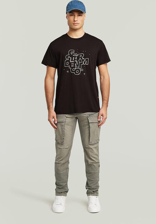 G-STAR - Hd Print R T - Dk Black