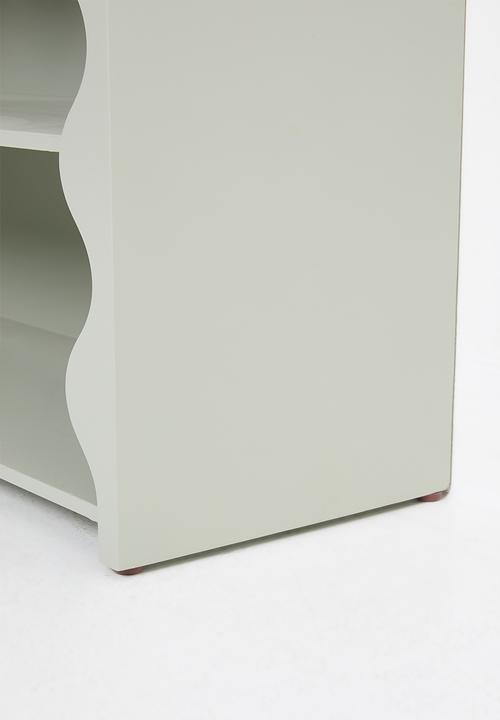 Sixth Floor - Neptune long wide shelf - grey