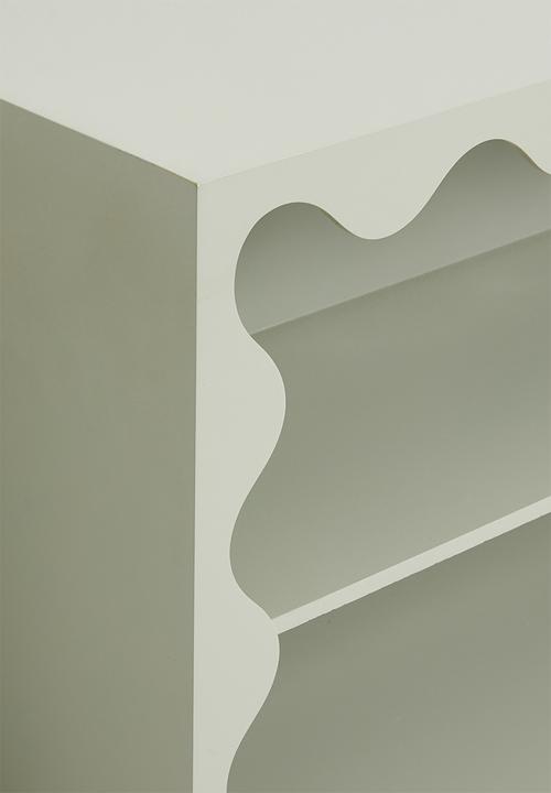 Sixth Floor - Neptune long wide shelf - grey