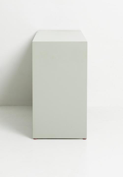 Sixth Floor - Neptune long wide shelf - grey