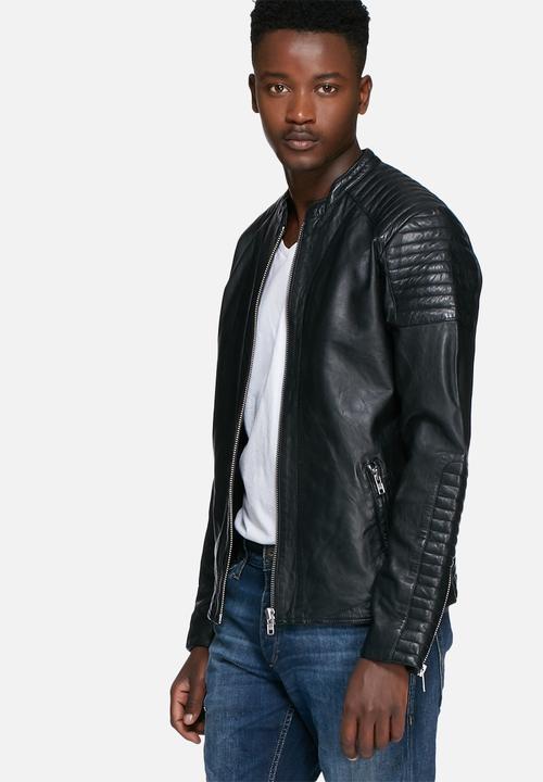 Jack & Jones - Rowen leather jacket