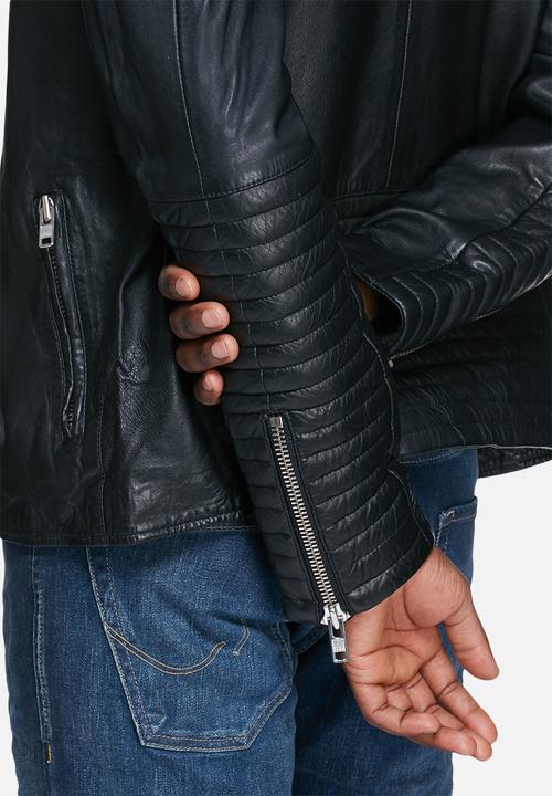 Jack & Jones - Rowen leather jacket
