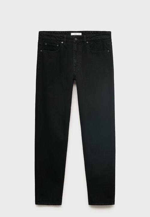 MANGO - Jeans Bob - Black Denim